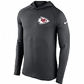 Men's Kansas City Chiefs Nike Charcoal Stadium Touch Hooded Performance Long Sleeve T-Shirt,baseball caps,new era cap wholesale,wholesale hats